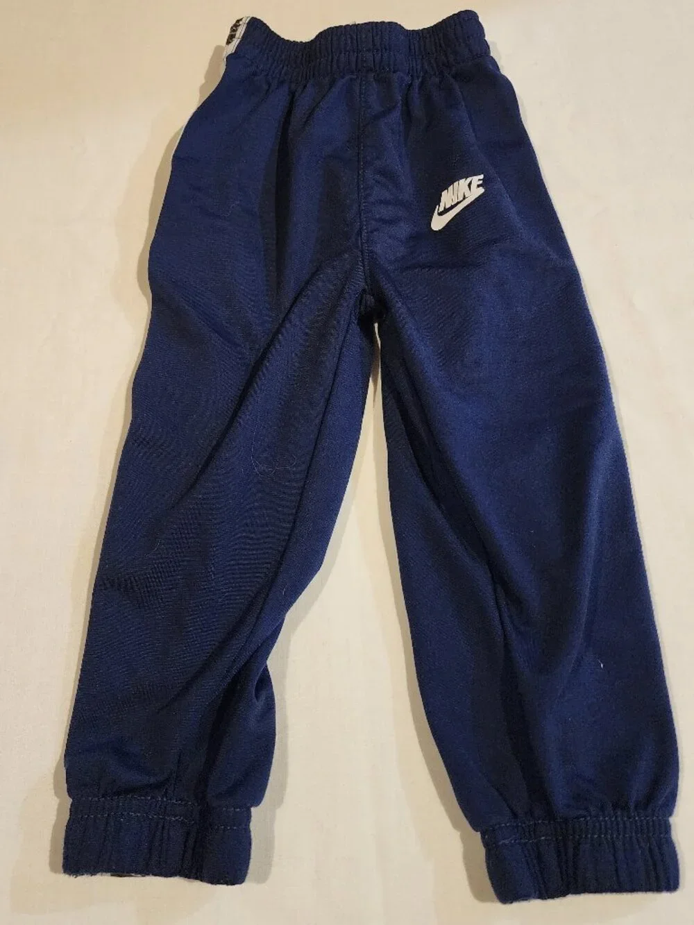 Nike Toddler Track Pants 24M Navy Blue Joggers Logo Tape Athletic Pants